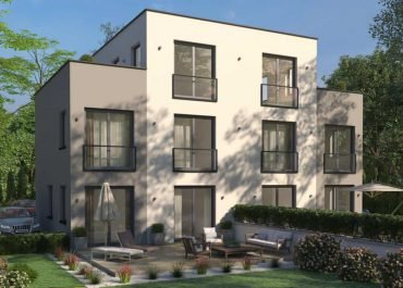 Doppelhaus als Bauhaus mit Dachterrasse - Pretium