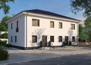 Walmdach-Doppelhaus als Stadtvilla - Duplex