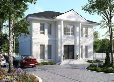 Klassische Stadtvilla Praetorium mit Säulen