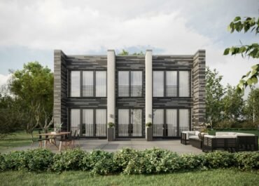 Grundriss Bauhaus-Stadtvilla mit 160 qm und 6 Zimmern