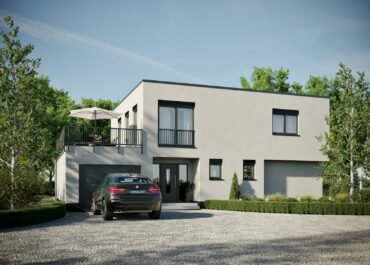 Bauhaus-Grundriss mit 170 qm Wohnfläche und 7 Zimmern