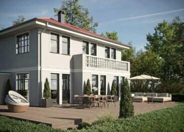 Oculus | Stadtvilla mit Balkon und Säulen