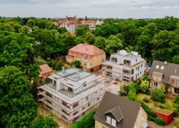 Townhouse in Berlin-Niederschönhausen: Vogelperspektive