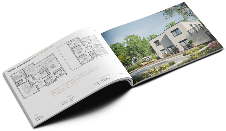 Planen und bauen Sie Ihr individuelles Massivhaus! Erste Ideen im Hauskatalog für ein individuelles Massivhaus