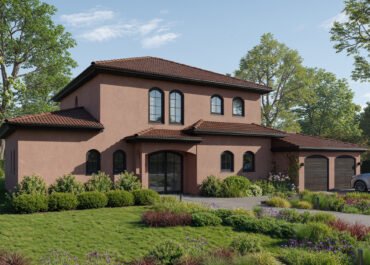 Neubau-Stadtvilla im mediterranen Stil - Balkone & Doppelgarage